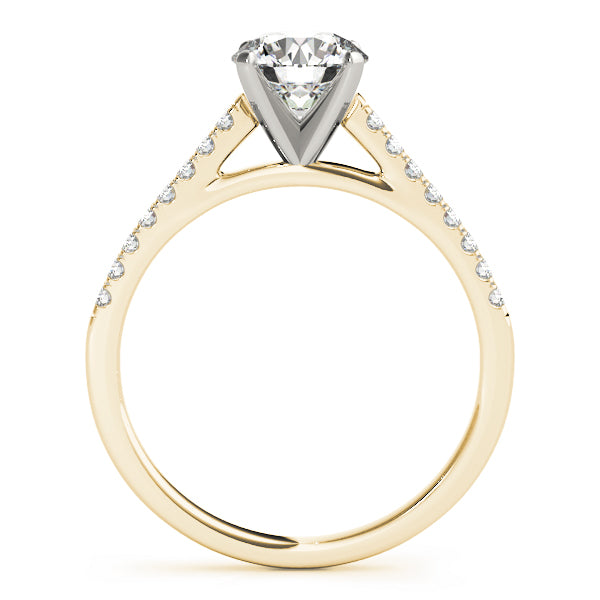 Petite Pavé Diamond Engagement Ring (1/6 ct. tw.)
