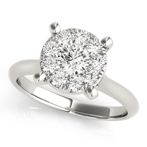 Classic Cluster Diamond Engagement Ring (1/5 ct. tw.)