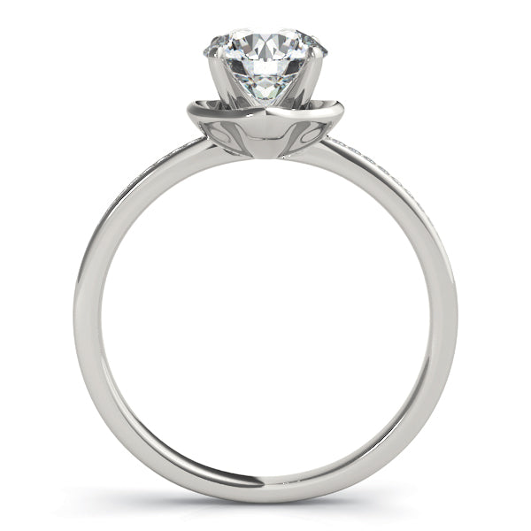 Petite Pavé Diamond Engagement Ring (1/15 ct. tw.)