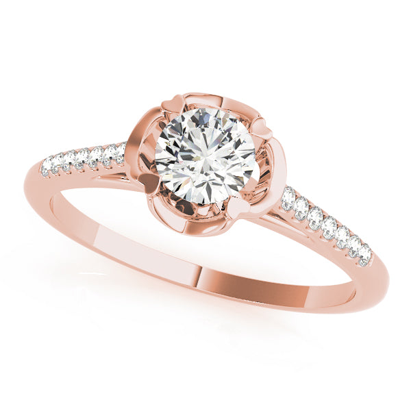 Petite Pavé Diamond Engagement Ring (1/20 ct. tw.)