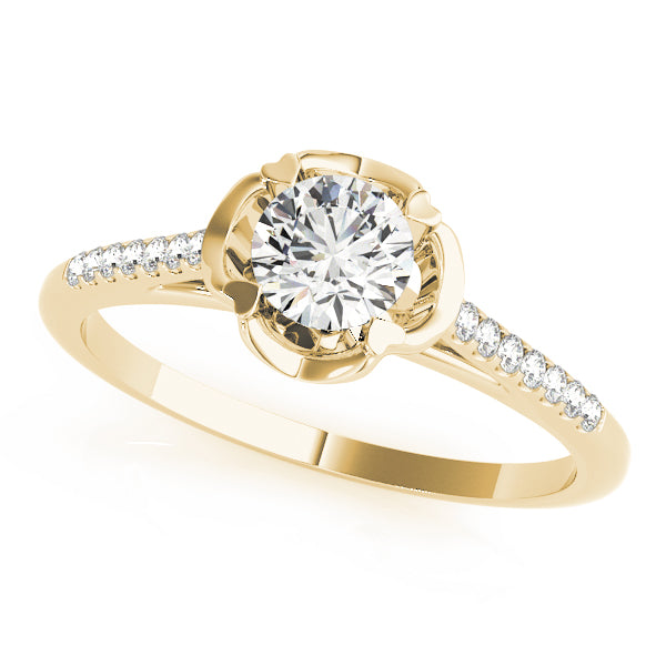 Petite Pavé Diamond Engagement Ring (1/20 ct. tw.)