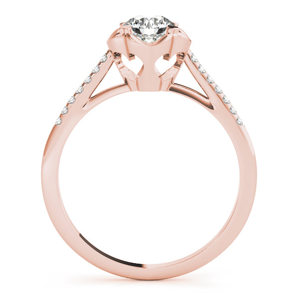 Petite Pavé Diamond Engagement Ring (1/20 ct. tw.)