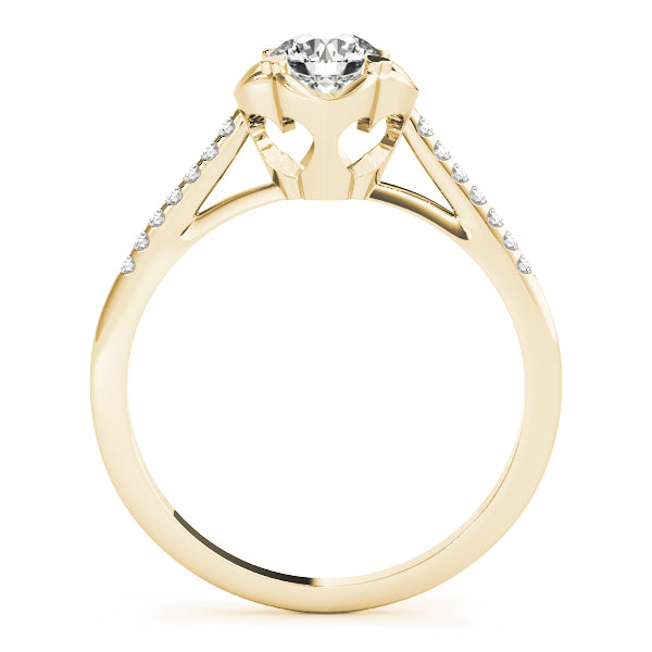 Petite Pavé Diamond Engagement Ring (1/20 ct. tw.)