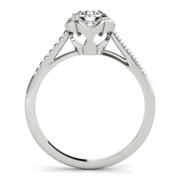 Petite Pavé Diamond Engagement Ring (1/20 ct. tw.)