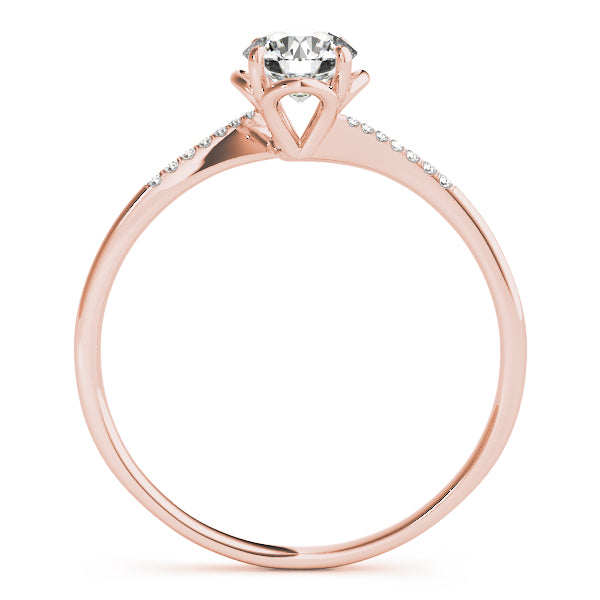 Petite Micropavé Diamond Engagement Ring (1/20 ct. tw.)