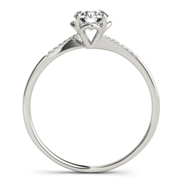 Petite Micropavé Diamond Engagement Ring (1/20 ct. tw.)