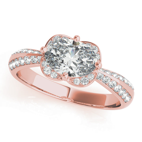 Petite Split Pavé Diamond Engagement Ring (1/6 ct. tw.)