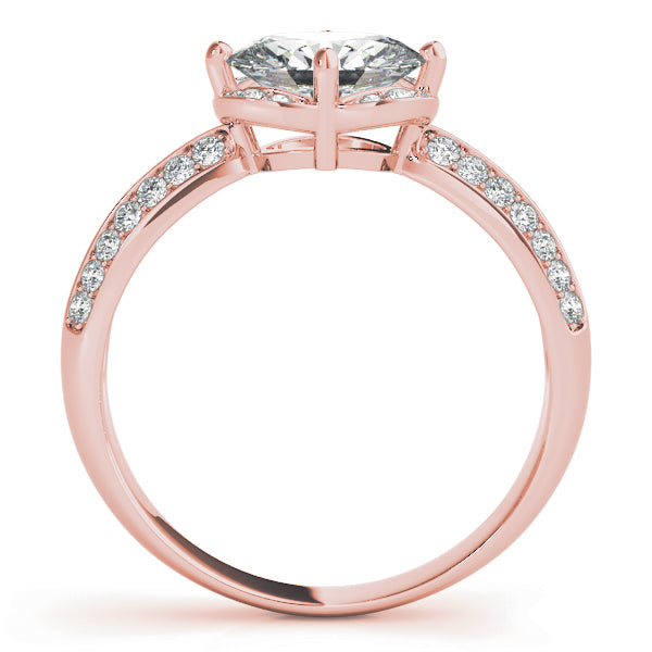 Petite Split Pavé Diamond Engagement Ring (1/6 ct. tw.)