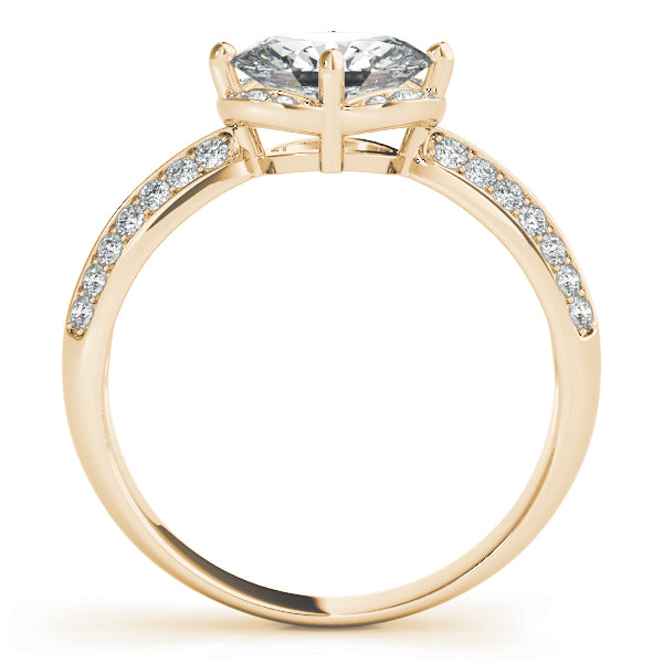 Petite Split Pavé Diamond Engagement Ring (1/6 ct. tw.)