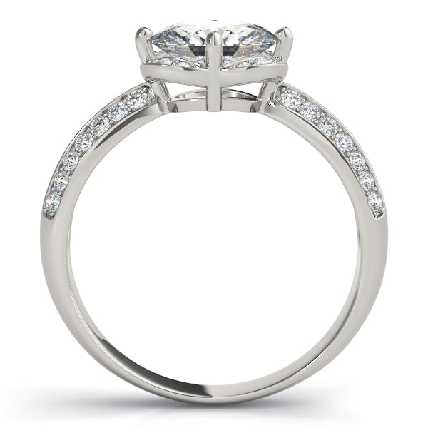 Petite Split Pavé Diamond Engagement Ring (1/6 ct. tw.)