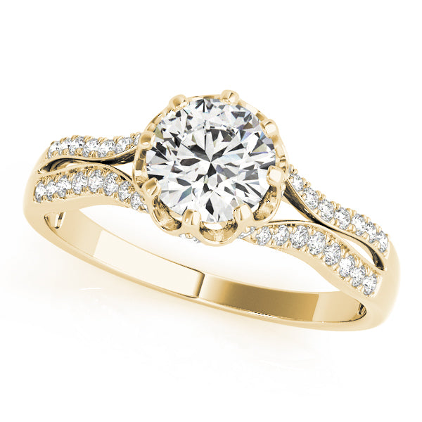 Split Shank Pavé Diamond Engagement Ring (1/5 ct. tw.)