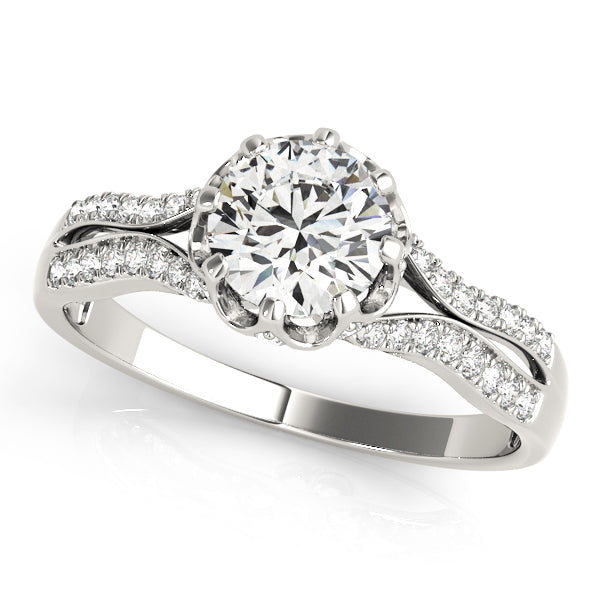 Split Shank Pavé Diamond Engagement Ring (1/5 ct. tw.)