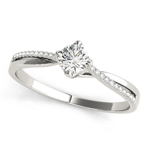 Petite Twist Diamond Engagement Ring (1/20 ct. tw.)