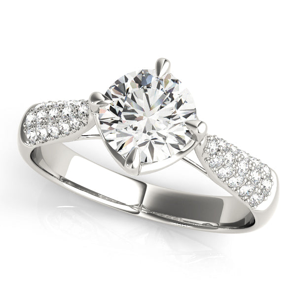 Pavé Diamond Engagement Ring (1/6 ct. tw.)