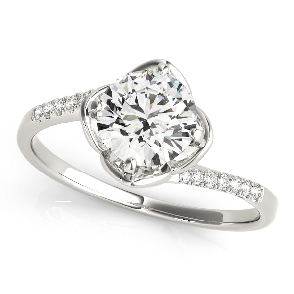 Petite Pavé Diamond Engagement Ring (1/20 ct. tw.)