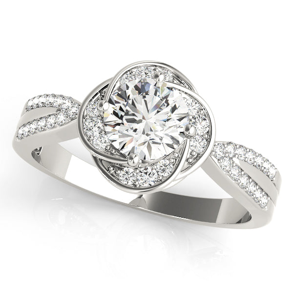 Romantic Pavé Diamond Engagement Ring (1/6 ct. tw.)