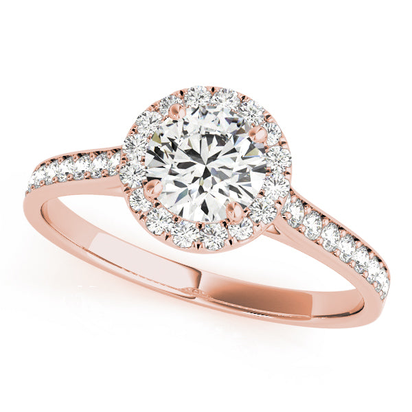 Halo Pavé Diamond Engagement Ring (1/3 ct. tw.)