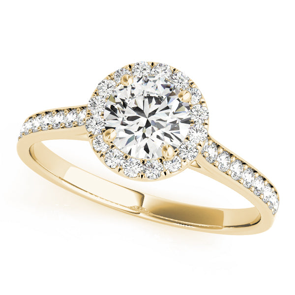Halo Pavé Diamond Engagement Ring (1/3 ct. tw.)