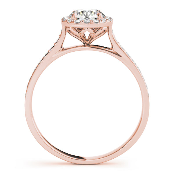 Halo Pavé Diamond Engagement Ring (1/3 ct. tw.)