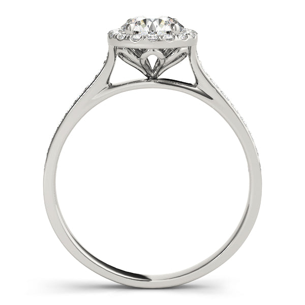 Halo Pavé Diamond Engagement Ring (1/3 ct. tw.)