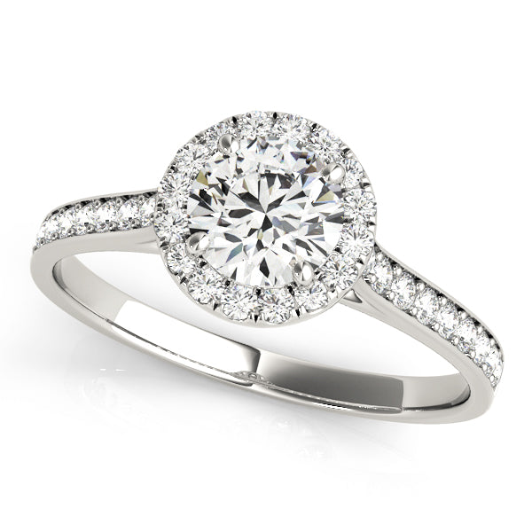 Halo Pavé Diamond Engagement Ring (1/3 ct. tw.)