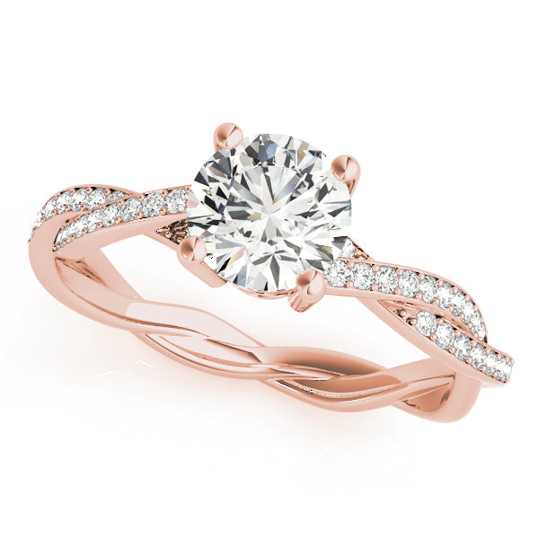 Petite Twist Diamond Engagement Ring (1/10 ct. tw.)