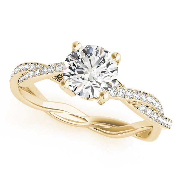 Petite Twist Diamond Engagement Ring (1/10 ct. tw.)