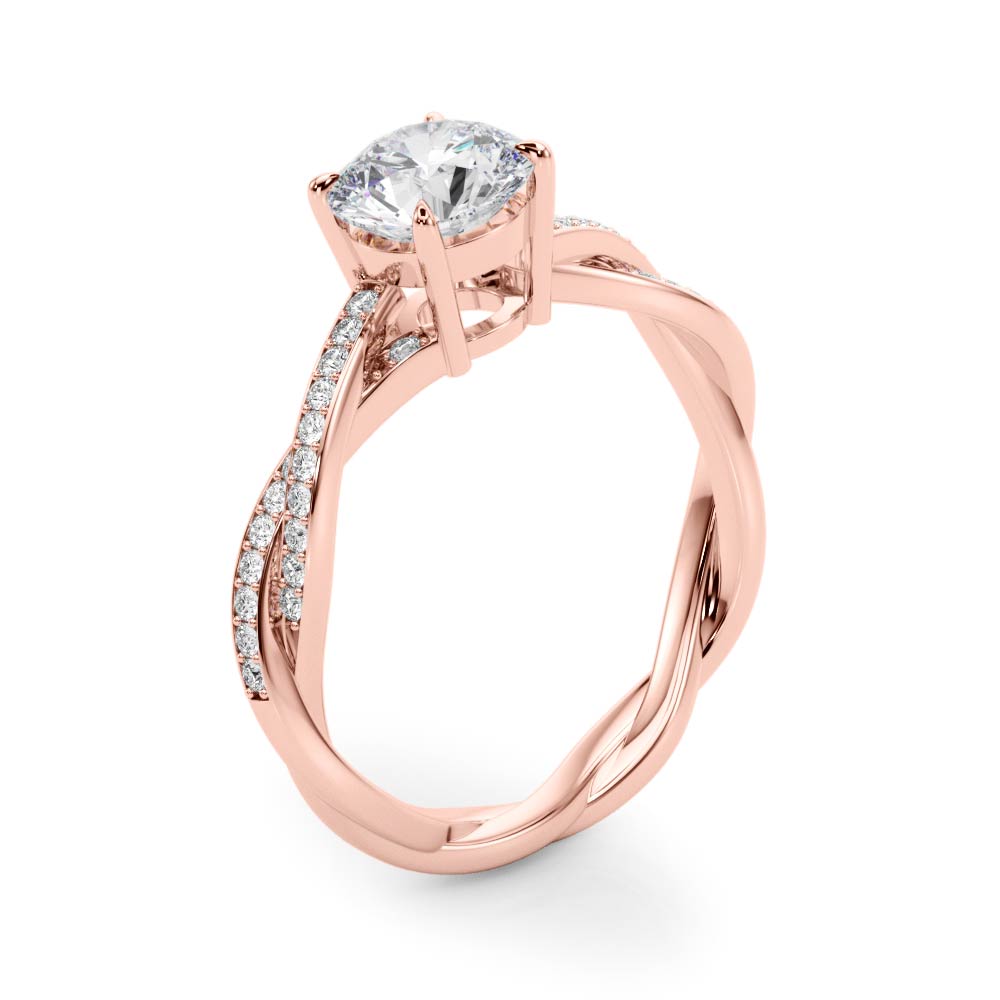 Petite Twist Diamond Engagement Ring (1/10 ct. tw.)