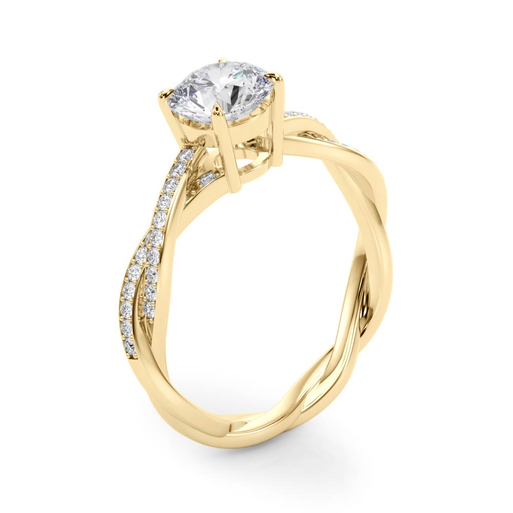 Petite Twist Diamond Engagement Ring (1/10 ct. tw.)