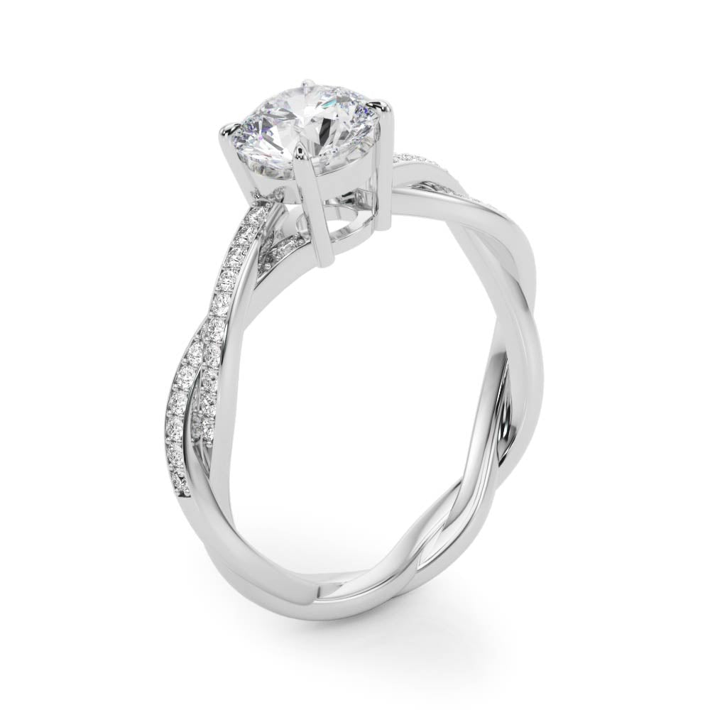 Petite Twist Diamond Engagement Ring (1/10 ct. tw.)