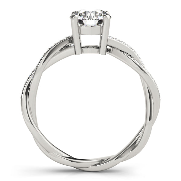 Petite Twist Diamond Engagement Ring (1/10 ct. tw.)