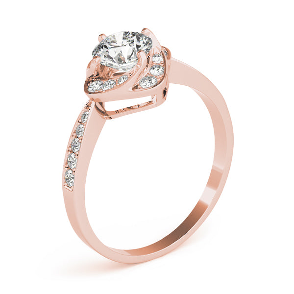 Romantic Split Shank Diamond Engagement Ring (1/10 ct. tw.)
