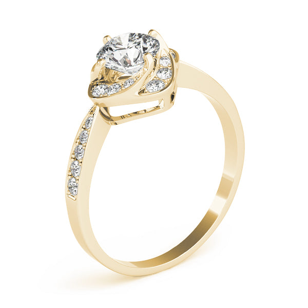 Romantic Split Shank Diamond Engagement Ring (1/10 ct. tw.)