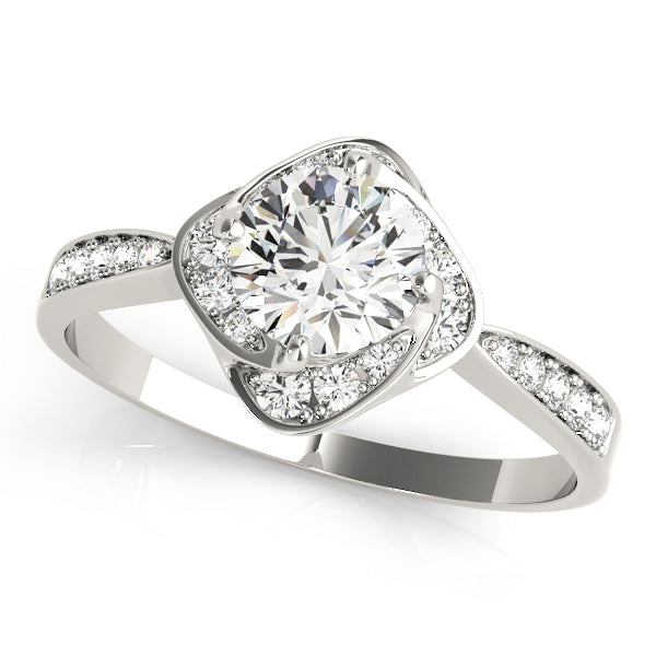 Romantic Split Shank Diamond Engagement Ring (1/10 ct. tw.)