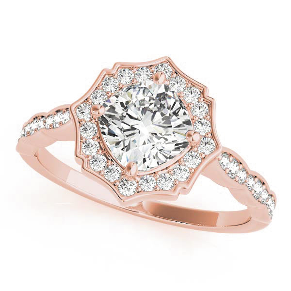 Romantic Halo Diamond Engagement Ring (1/4 ct. tw.)