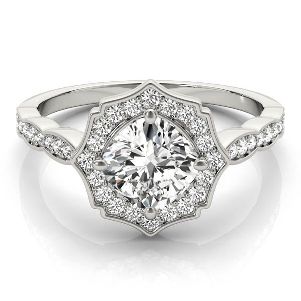 Romantic Halo Diamond Engagement Ring (1/5 ct. tw.)