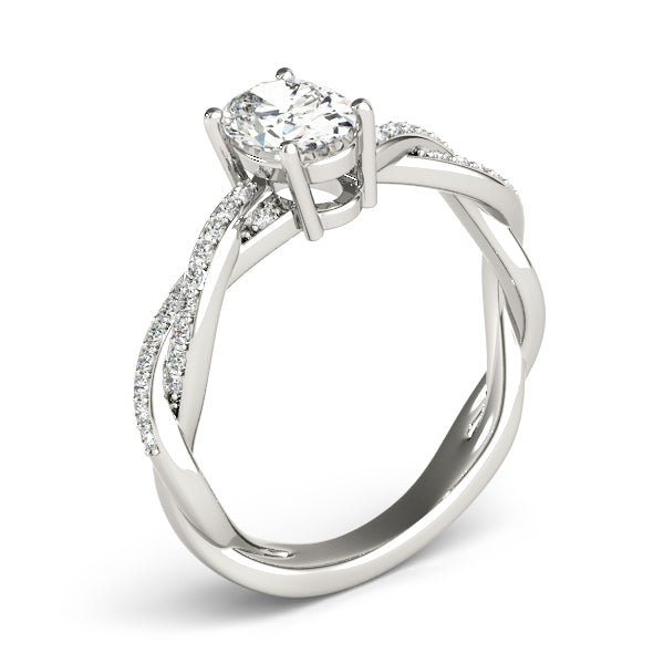 Petite Twist Diamond Engagement Ring (1/8 ct. tw.)