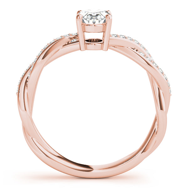 Petite Twist Diamond Engagement Ring (1/8 ct. tw.)