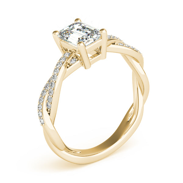 Petite Twist Diamond Engagement Ring (1/8 ct. tw.)