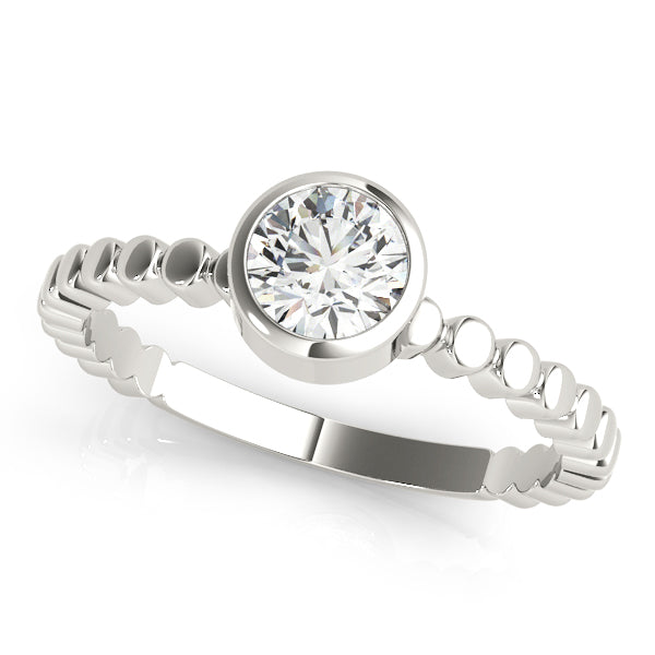 Bezel Diamond Engagement Ring