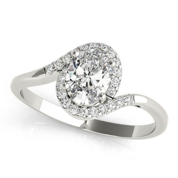 Petite Twist Pavé Diamond Engagement Ring (1/10 ct. tw.)