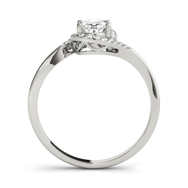 Petite Twist Pavé Diamond Engagement Ring (1/10 ct. tw.)