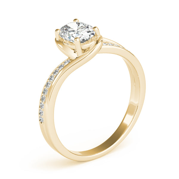 Petite Twist Diamond Engagement Ring (1/10 ct. tw.)