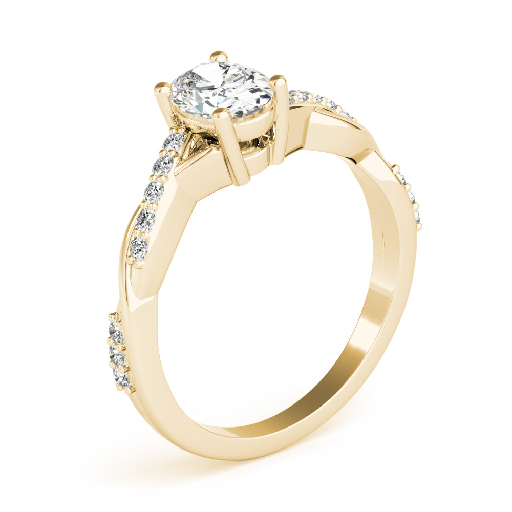 Petite Twist Diamond Engagement Ring (1/6 ct. tw.)