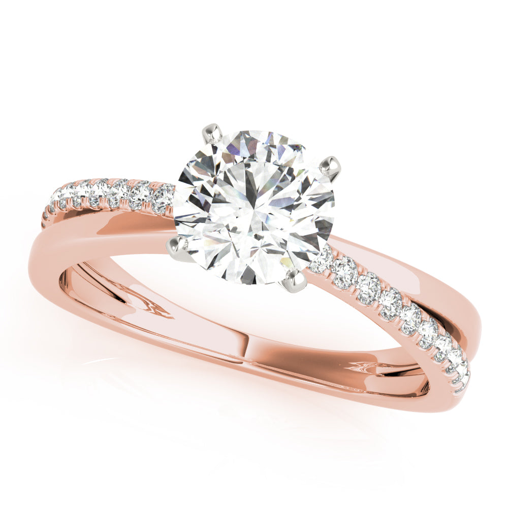 Petite Pavé Diamond Engagement Ring (1/5 ct. tw.)
