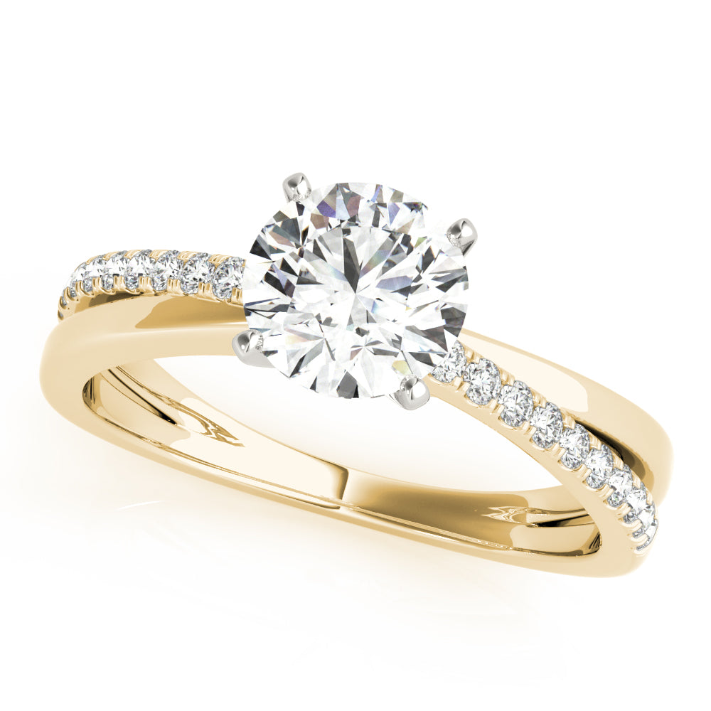 Petite Pavé Diamond Engagement Ring (1/5 ct. tw.)