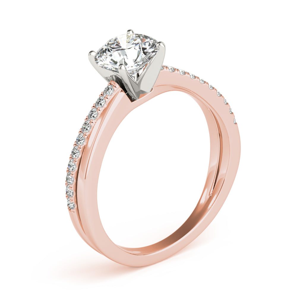 Petite Pavé Diamond Engagement Ring (1/5 ct. tw.)