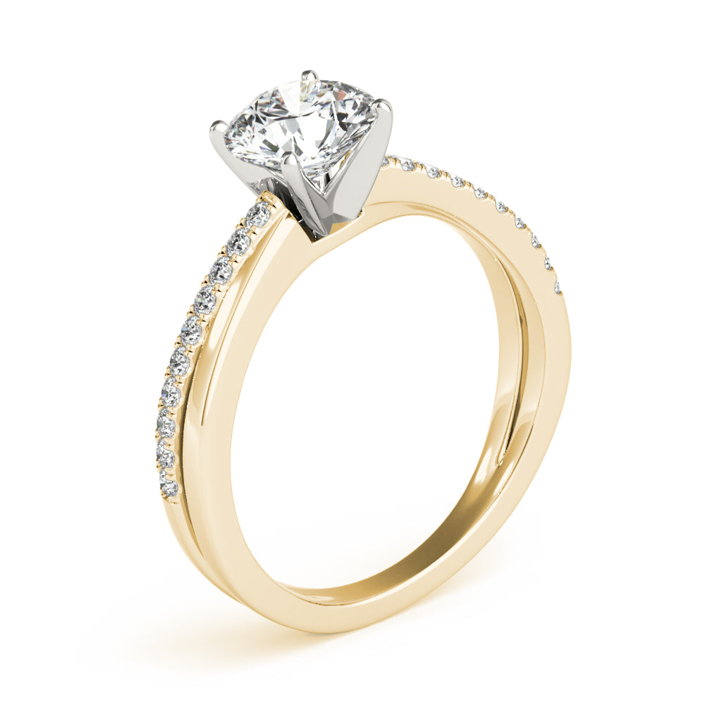 Petite Pavé Diamond Engagement Ring (1/5 ct. tw.)