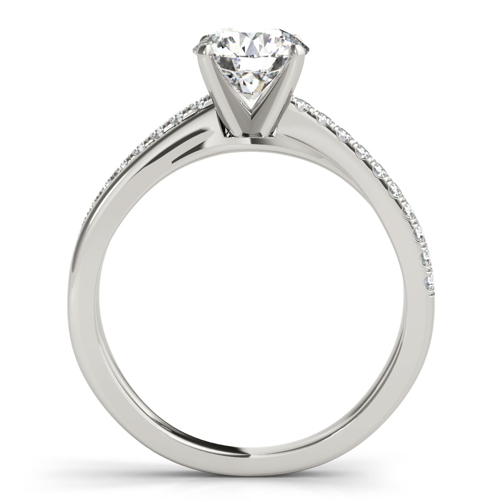 Petite Pavé Diamond Engagement Ring (1/5 ct. tw.)