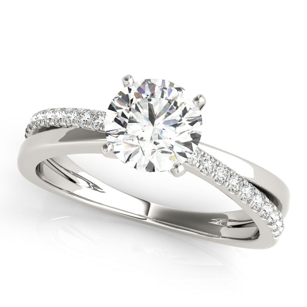 Petite Pavé Diamond Engagement Ring (1/5 ct. tw.)